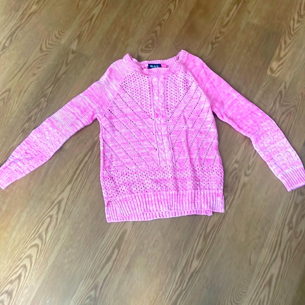The Children’s Place Girls Long Sleeve Knit Sweater.